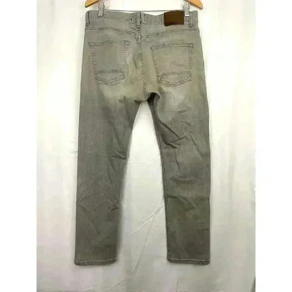 Timberland Gray Charcoal Wash Stretch Denim 33x30 Straight Jeans Mens - Picture 5 of 13